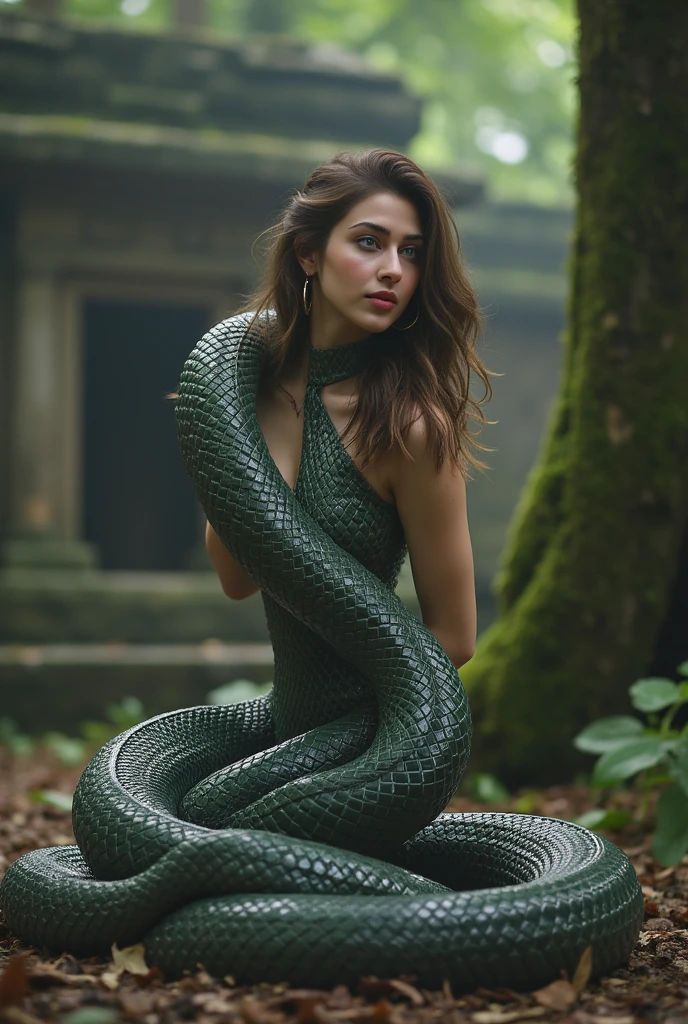 (masterpiece, best quality, 8k, looking at viewer:1.35), (1boy, basilisk, slender androgynous male, beautiful eyes, flat chest, male crotch:1.5)