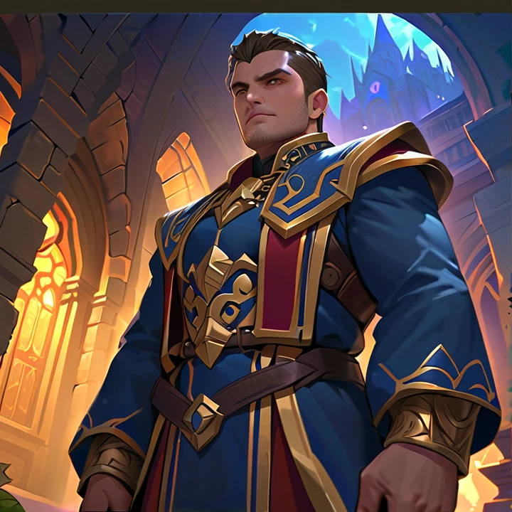 Legendary game hero, Posted in four positions: 1. The brave warrior, sword raised, stands with a heroic posture, his eyes shine with determination, Ready to conquer any challenge that comes your way.. 2. the strategist, fingers placed on the virtual game map, His eyebrows furrowed in concentration as he planned his next move.., aiming for victory. 3. The determined character, fingers dancing quickly on the keyboard, eyes focused on the screen, Fully rooted in the game world., a champion to the core. 4. The winner, arms raised triumphantly, victorious smile adorning his face.