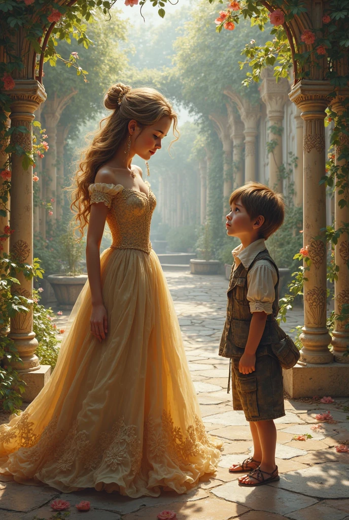 The queen and the charming boy