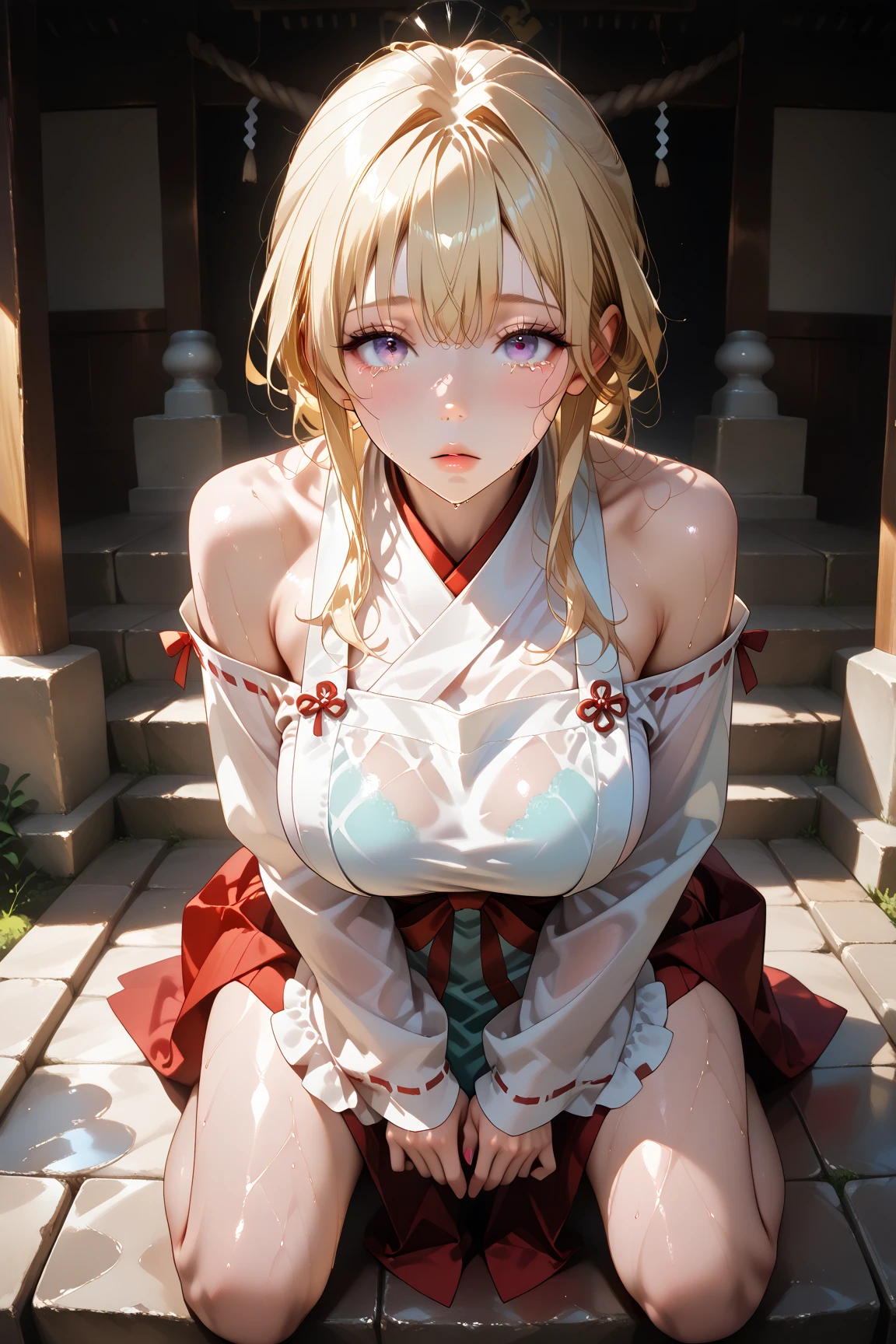 (Girl straddling over guy:1.3)、(A girl rides a guy perfectly:1.3)、(Big Breasts)、(eyes half closed:1.3)、(Stargazing:1.3)、(Big tears:1.3)、(Drooling from the mouth:1.3)、(The body shakes violently)、8K resolution、 ((Highest quality))、Anatomically correct、(Flower Hair Ornaments)、(Pink kimono:1.3)、((Hasselblad Photos))、[:(Detailed face:1.2):0.2]、(Dimly lit Japanese-style room)、(View from below:1.3)、(Blindfold:1.6)、(Leaning forward:1.3)