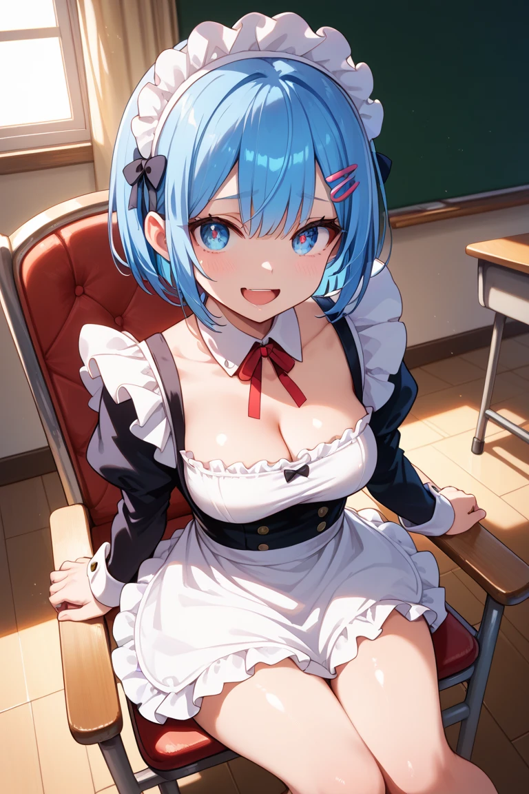 1 rapariga, Ayanami, evangerion, 8K, top-quality, 校服, ‎Classroom, kindly smile, sit a chair, looking outside the window, Dusk light, detaileds、a miniskirt、((I-Cup Bust))、((Big butt))、((Generate images that always show the bust))、Beautiful nipples、thick thighs、Ecstatic look、Very comfortable appearance、grab the bust、((Pose with one leg raised to show genitals))、thick thighs、large udder、Wet female genitalia、Beautiful nipples、Erect nipples、Spread the female genitalia with your fingers、Squat and open your legs、Insert the vibrator into the female genitalia、large udder、little fat body、Clothes are wet and see-through、plump udder、sky blue thin pubic hair、Show me your female genitals、Show me your nipples、Shirt with unbuttoned chest、Lift up your skirt and show your genitals、Please lift up your skirt and show me your butt.................、Erect nipples、Oblique dorsal angle、The whole body is soaking wet、Clothes get wet and nipples show through、Plump body、function、sensually、wide pelvic、Soft udder、soft ass、Thighs are soft,Rough shirt、Show me your nipples、Show me your female genitalsください、Plump bust、Plump buttocks、(((Healthy body)))、Female genitalia dripping juice from erect clitoris、Plump bust、(((piledriver pose)))、((Pose that spreads the knees wide))、((足を広げてShow me your female genitalsください)) 足を広げてShow me your female genitalsください、(((Draw and display extremely clear and faithful female genitalia)))、nipples with mammary glands、Spread your knees wide and stick your butt out、Angle from diagonally behind