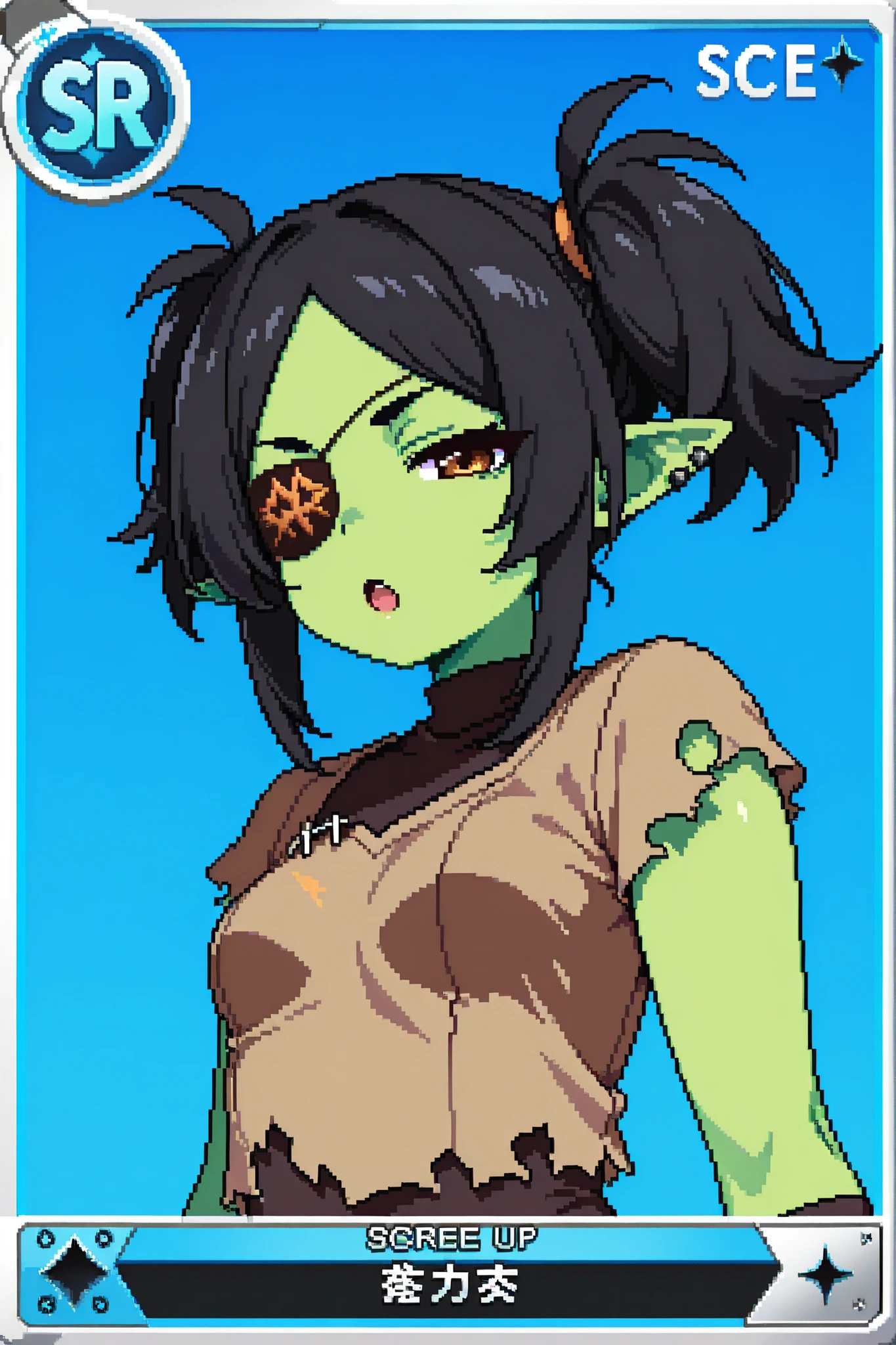Lovely，hairy，Fury Wolf Orc，Eyes of the stars，collar，Wave