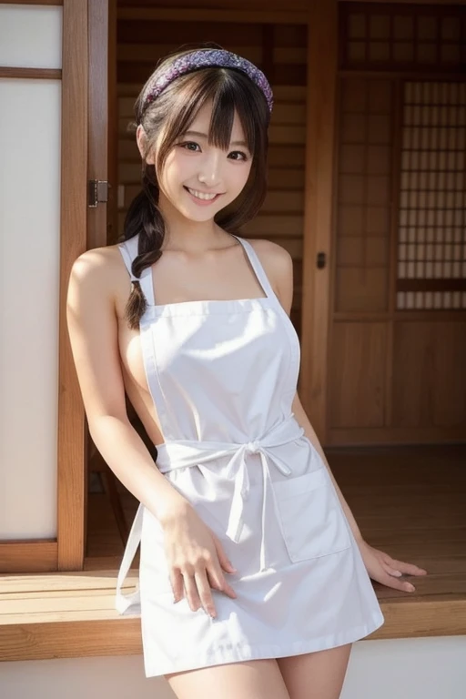 Japanese cooking woman front Upper Body