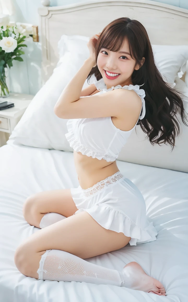 ((grin:1.2)), ((2girls)), Cute, 年轻, (Full body:1.3),,ultra-detailliert、masterpiece、top-quality、超A high resolution、8K high image quality、Photogenic clarity、A detailed eye、gradients、Real live-action、Spring outdoor、During the School Cultural Festival、Lots of people、perfect anatomy body proportions、hard disk、nffsw、Nikon Z9 80mm Lens、masutepiece、Model Standing、Tiny panties、Small micro panties、Pubic hair can be seen through the lace of the panties、(((Panties are、Red and white polka dot lace material pants....、Base color is white)))、(((、White blouses、Cute white white short sleeve blouse with checked ribbon)))、Navy blue uniform jacket、(((See all white panties)))、(((The skirt is definitely worn)))、(((Lift skirt hem)))、Sit in a triangle with your thighs slightly inward、panties focus、too bright natural light、Sunshine、Detailed lace panty pattern、Plain white panties、(((Lifting skirt while standing to show off panties to camera)))、(((Beautiful alignment and snow-white teeth)))、(((Lift the skirt bigger and bigger,、Show your panties to the camera)))、The most popular and beautiful employees of the company、Body type of slender model、Ultra slim body Gcup bust、Body shape of slim model、Beautiful posture、squatting and spreading legs、Skirt rolled up、Very sexy panties、extremely wet、Playing in the water together、