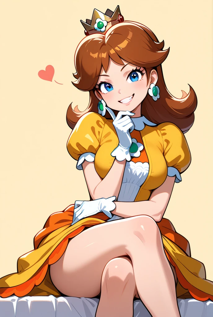 Princess daisy in a yellow bikini