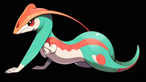 uploaded on e621, explicit content, (ashraely), female, solo, anthro, milotic, gigantic breasts, natural breasts, glistening body, pink hairs, red-eyes, nipples, seductive, looking at the viewer, close-up, portrait, upper-body, partially submerged, water, ancient swimming pool, detailled face, (best quality) , (detailed scales:1.1), wet, hands on breasts,