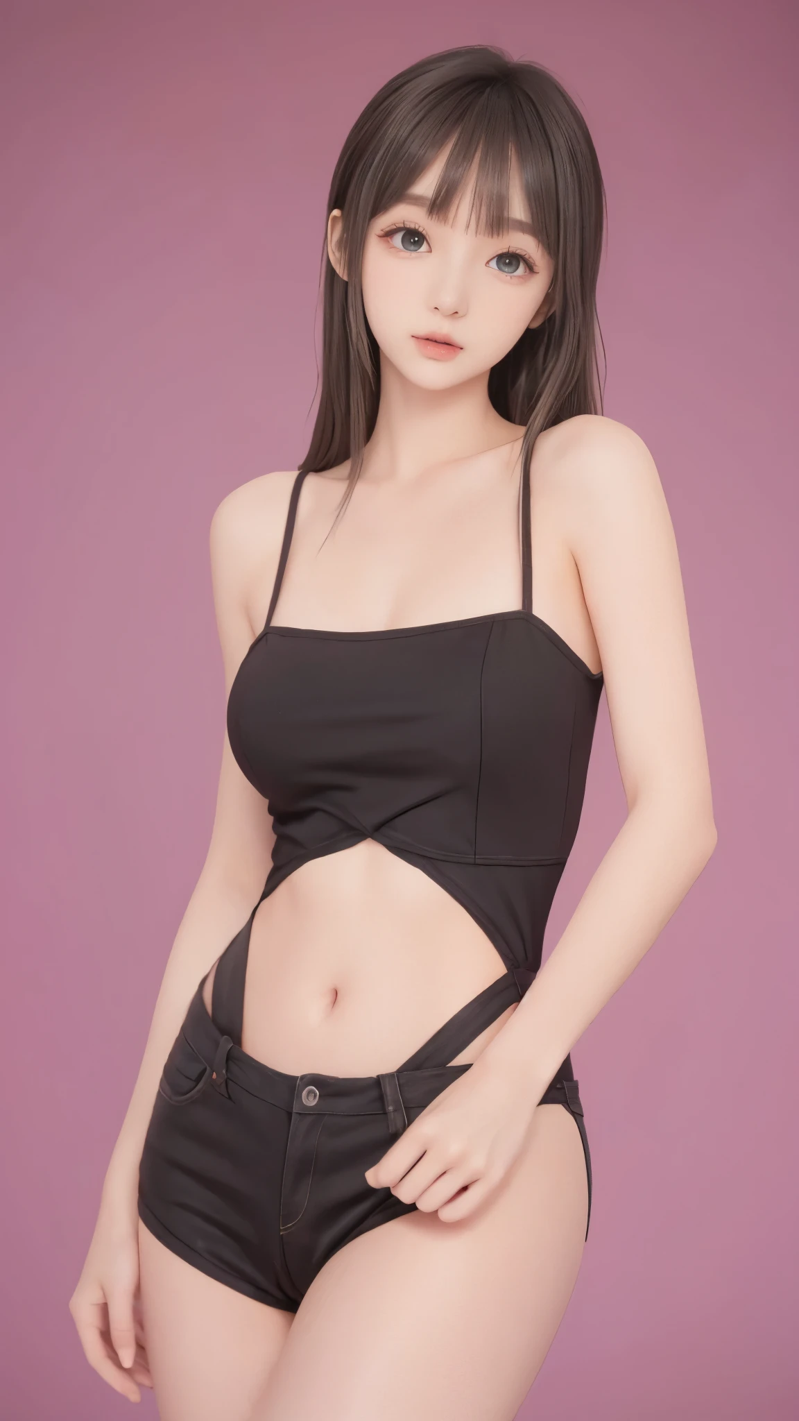 (HD、4K、realistic depiction)、(perfect and very thin waist highlighted)、 Beautiful Russian 、nice background