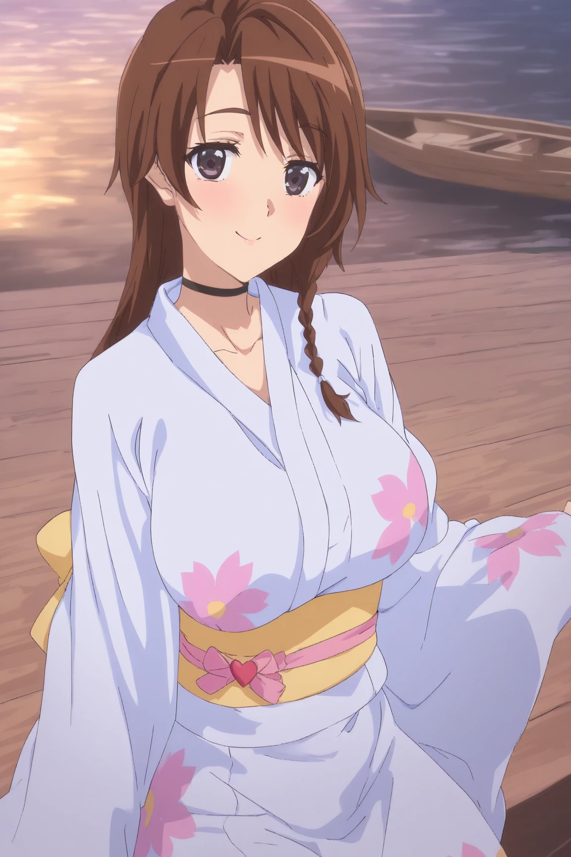 1Girl, Mamako Oosuki In the anime Okaasan Online, Very big breasts, Very detailed 