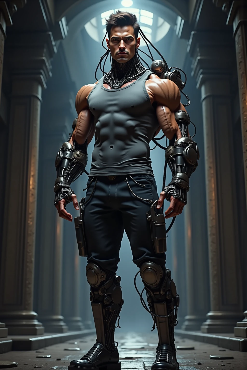 Strong bodybuilder skull