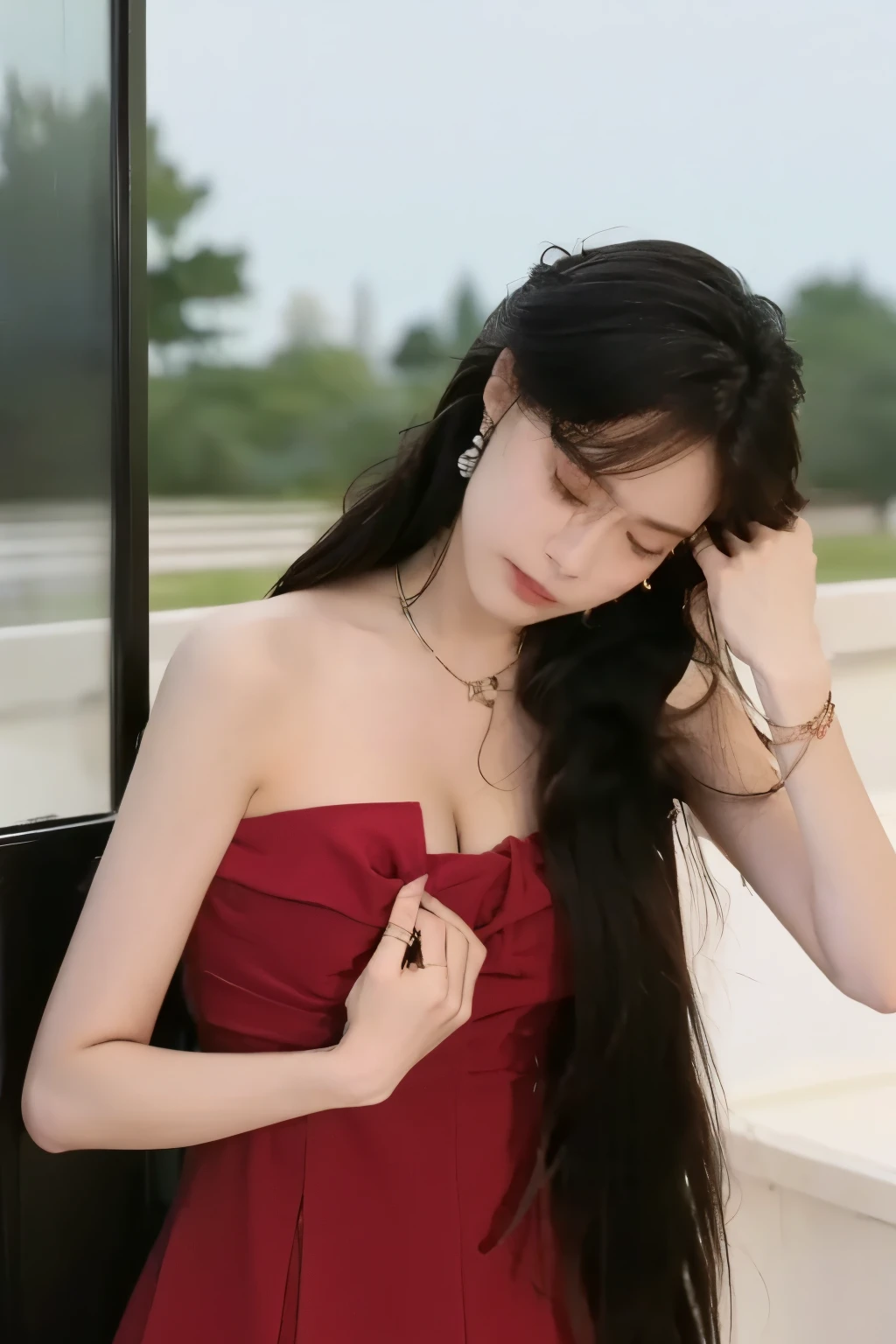 train, A guy harasses a high school girl,Revealed,Crying Face,Put your hands in your dress,Touch her buttocks