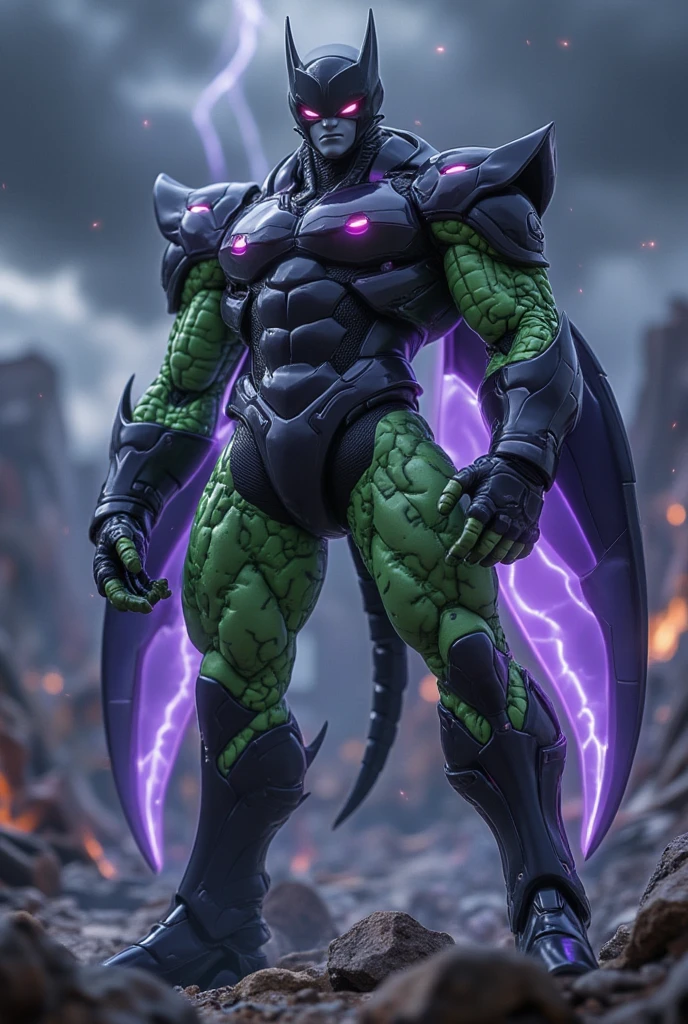 ultra detailed abstract photography of a male draconian BatuAI-1750 in full body pose, (masterpiece), realistic, beautiful face, cinematic light, (beautiful purple eyes:1.3), perfect anatomy,dragon horns,
pointy ears, cowboy shot,(blackish scaly skin:1.3),
hyperdetailed painting, luminism, 4k resolution,
Soft Lighting, Photographic Realism,
3d rendering, octane rendering,