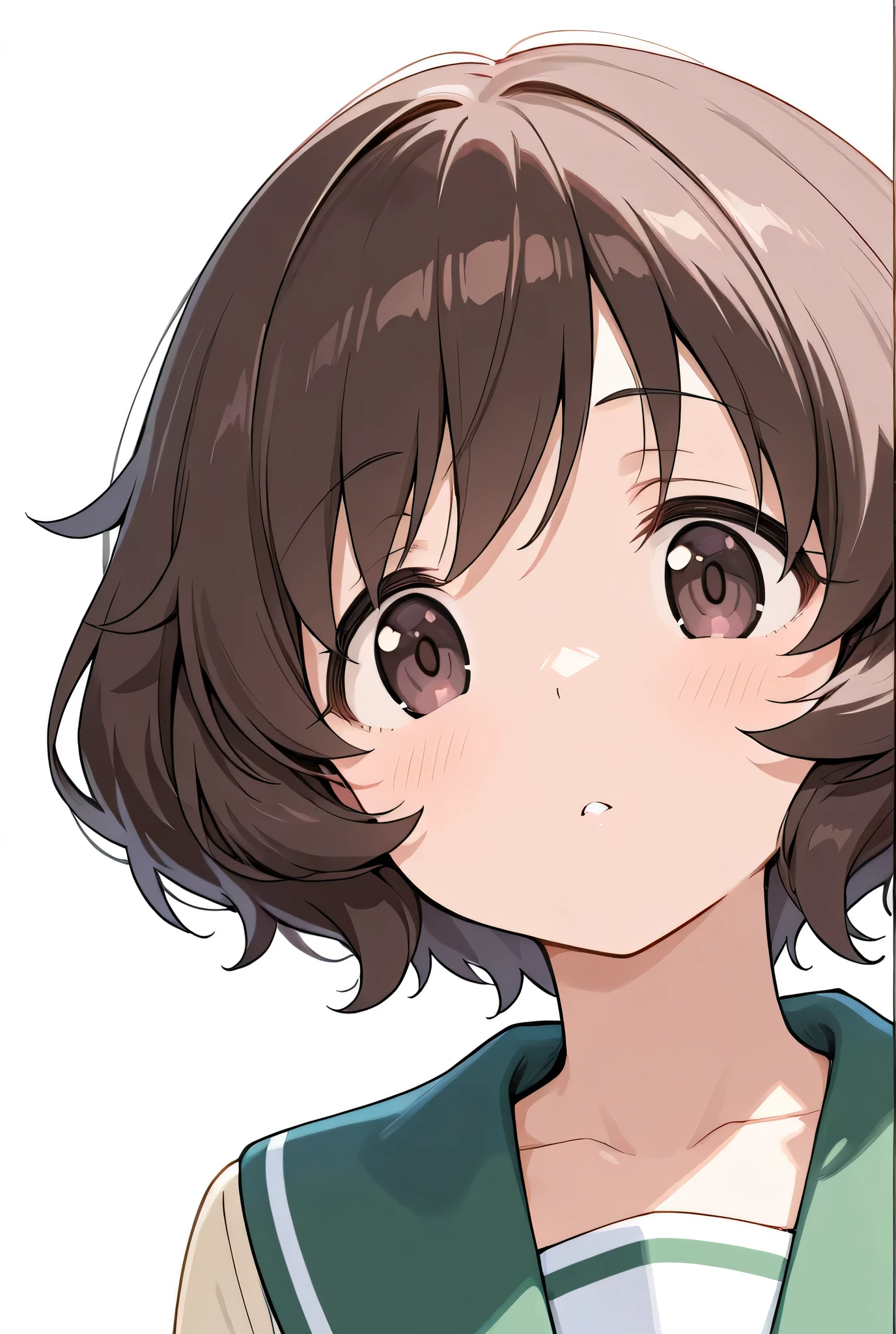 akiyama yukari,face focus,front view,looking at viewer,