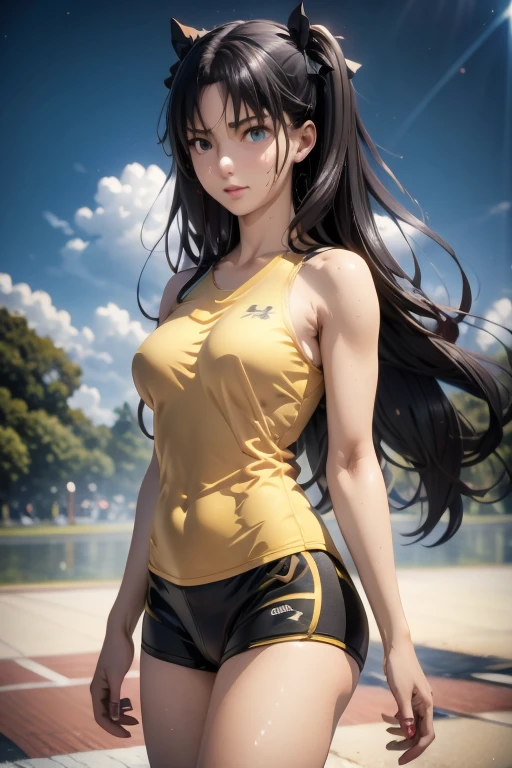 girl in sport leggings