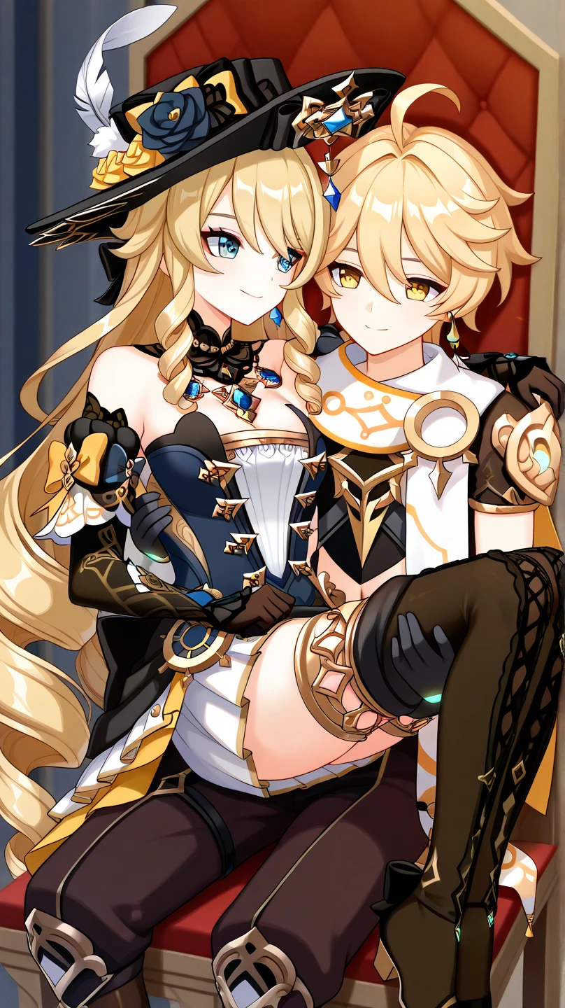 golden hair milf knight commander