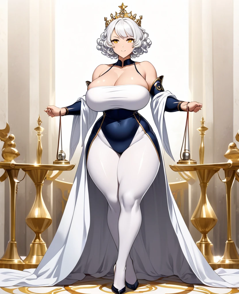 ((Absol)), anthropomorphic, big breasts , big ass, pokemorph, (((1girl))), (((black bra))), (black Egyptian skirt), (gold heels), cute and sexy, slender, white skin, long legs, smiling