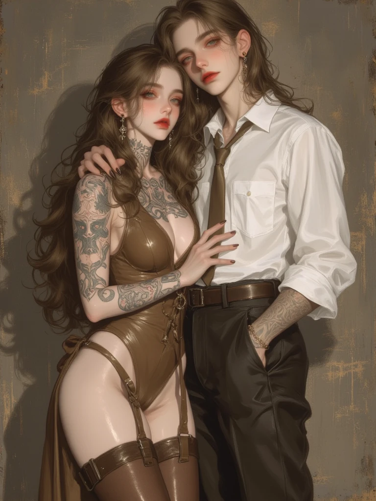 ((Kami Tora style)), score_9, score_8_up, score_8, score_7_up, score_7, score_6_up, in a femdom dungeon, chain and ropes hanging from the walls, 1woman, dominant mistress beautiful face, large mature round 60yo woman, old fetish femdom schoolmistress ("wearing a red strapon pegging a boy":1.0), ("woman fucking boy in the ass:1.0), wide hips, eyeglasses, sadistic smiling candid expression, corset, stockings, hairy pink pussy, unbuttoned dress, busty topless, hair updo, elegant hair style, depth of field, narrow hips. Sex, extreme size difference, fullbody portrait, boy is thin, boy, age difference, male young student, ((perfectly illuminated characters))