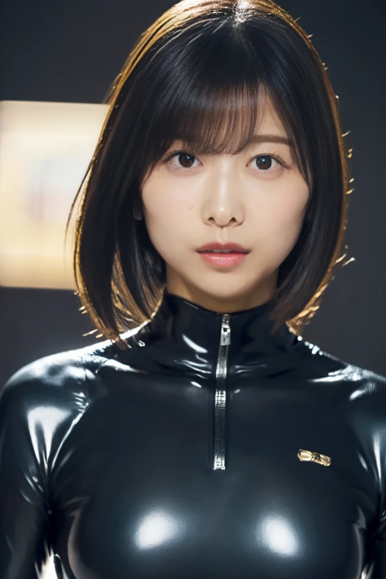 ultra-detailliert, hight resolution, top-quality, masterpiece, ((Leather cyborg suit)、(Pilot helmet)、kosmos、planetes