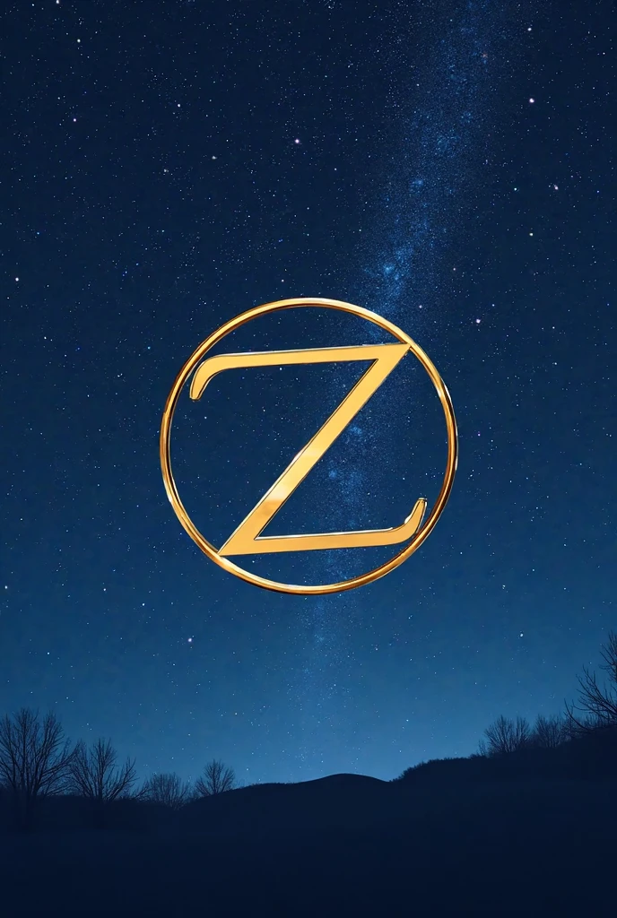 Zodiac logo, Gold Line , blue sky night background, many stars, BLUE GOLD LIMITED EDITION, BLUE GOLD LIMITED EDITION 시계