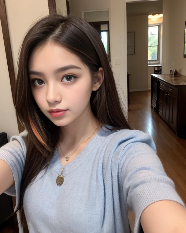 there is a woman lying on a sofa with her arms behind her head, dilraba dilmurat, de 19 anos, embaralhamento dos namorados, Anna Nikonova aka Newmilky, garota persa de pele clara, imagem vazada, Ilya Kuvshinov com cabelo comprido, Kailee Mandel, ela tem cerca de
