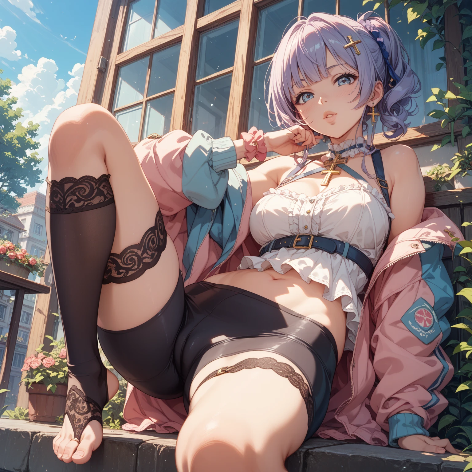 (ass from behind photo:1.1,doggy style, in blue marine:1.5), Masterpiece, best quality, (very detailed CG unity 8k wallpaper), (best quality), High definition RAW color art, Animation,sculptures, (pink Marble Skin), (((Ultra detailed elegant))), Magical atmosphere, Detailed skin, Texture,(Intricately detailed, Fine detail, ultra-detail art), depth of fields, bokeh, Silky Touch, Hyper Detail, beautiful eyes, Elegant Face, (lying face down on pool), sparkle background, (silver hair), pastel purple, fat, embarrassing red face, shorthair, dress, フリル