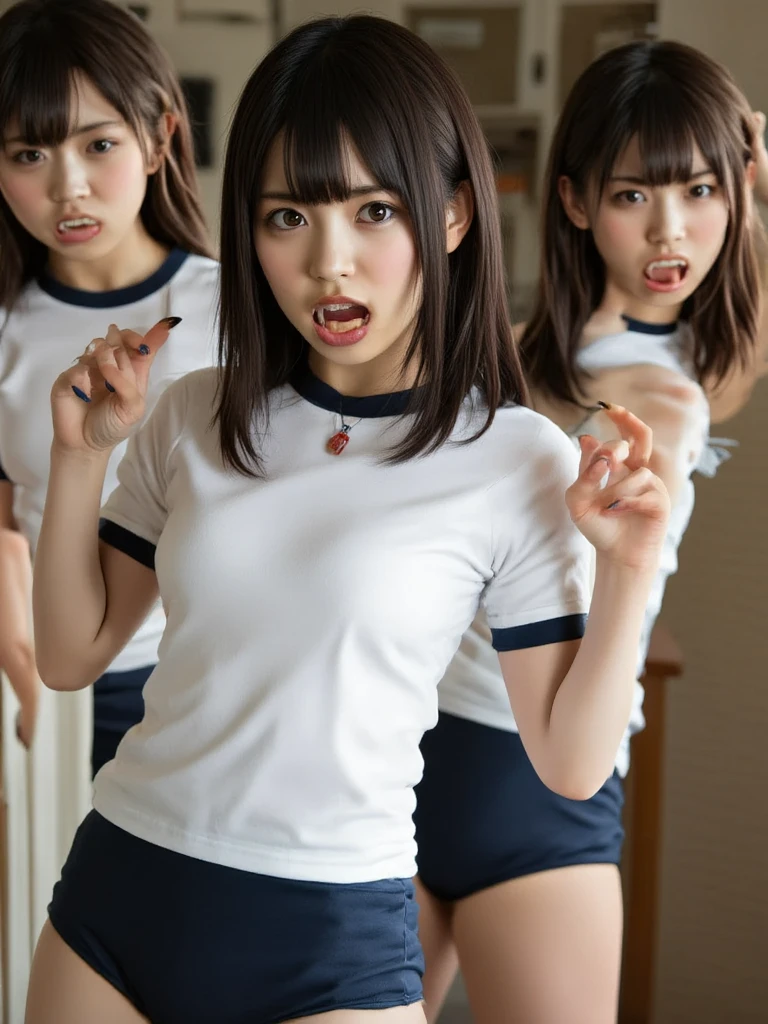 Magazine Cover:1.3、、(２分割photograph:1.3)、(Beautiful 9 year old Japanese female 夏、Primary school students、primary school,All are under 90cm tall:2.0、Spread your legs、squat、(Squat:1.3)、Showing off pussy:1.3), Cute face,（8K、Raw photography、Highest quality、masterpiece：1.2),(Black-haired、Curly Hair、ponytail:1.7),View Audience,Viewed from the front,erotic,((She is completely naked:1.4))、Thin chest、Small nipples、Small breasts、(Slim figure:1.3)、Ultra-high resolution,beautiful,beautiful 顔、,(alone, alone、 background:1.9),whole bodyボディー,、(black eye、Japanese women: 1.3),（Photorealistic：1.37）、Photon Mapping,reality、(Baby-faced and cute: 1.3)、(Cute Smile: 1.7)、With a round face、Physically Based Rendering、Depth of field rally background、photograph, (I can see your knees,Thigh close-up、Spread your legs、Showing off pussy:1.3),whole body、Super quality、(((There are many adult Yakuza men around the girl.:1.5)))、whole body撮影、、Full Body、From below、Put your hands behind your head