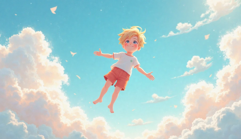 A child thanking the sky Blonde