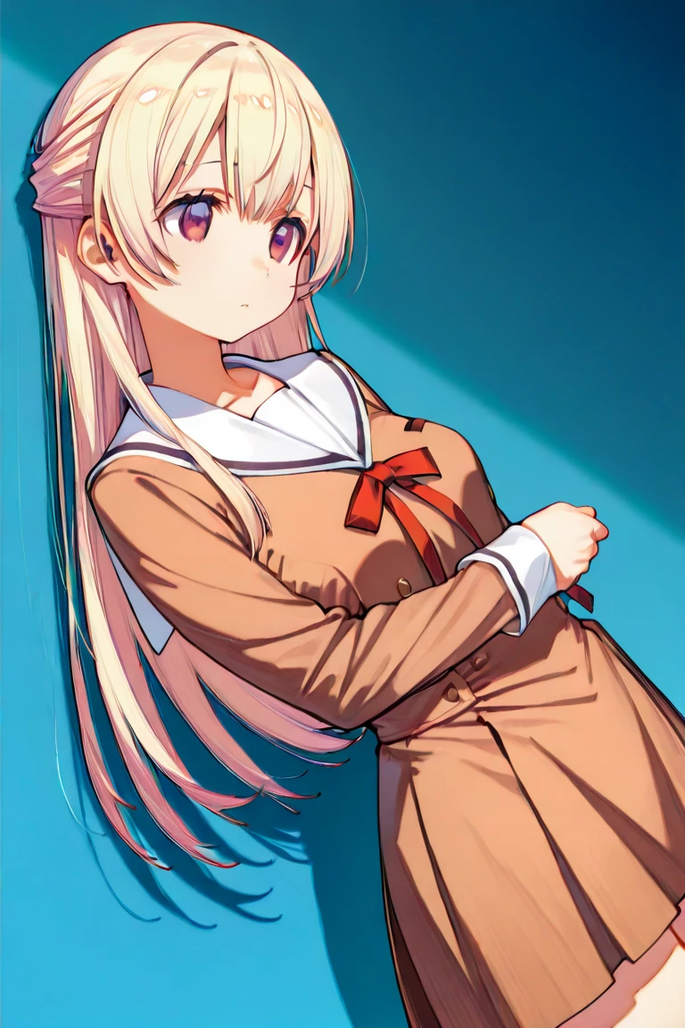 Score_9, score_8_up, score_7_up, rating:explicit, Asia Argento, green eyes, very long hair, blonde hair, ahoge, parted bangs, 1girl, solo, small breasts ,coat, thighhighs, flashing, exhibitionism, midriff, collar, nude, nipples, outdoors, city, street, embarrassed, smile, (leash), shy, blush,