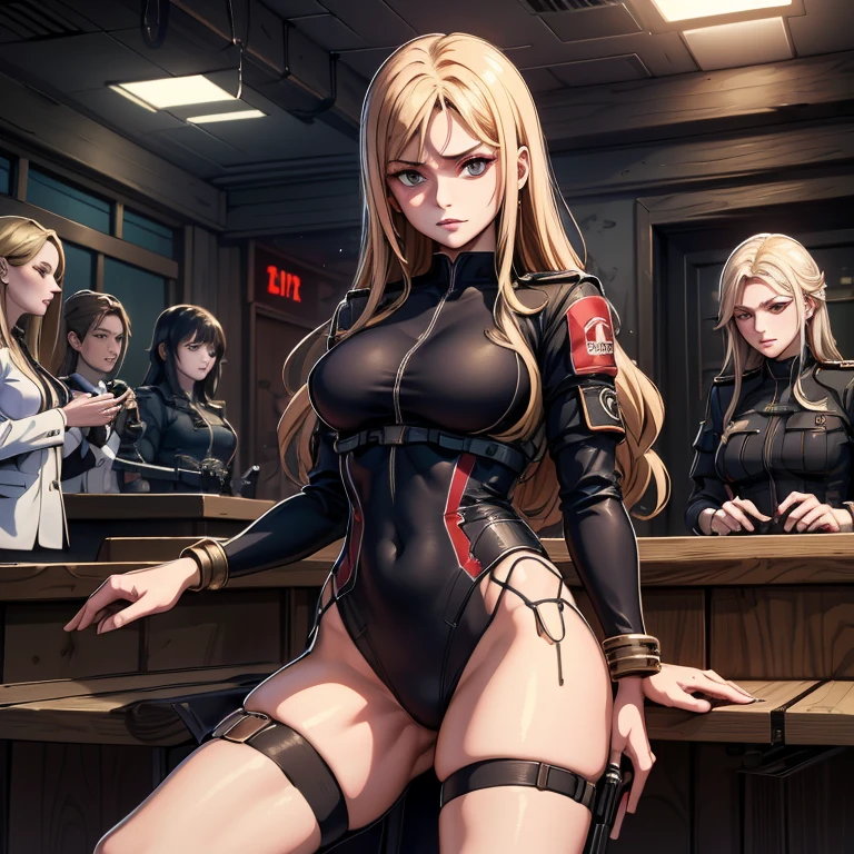 (dreamlikeart style:0.8), ( redshift style:1.1), (analog style:1.11), (studio_ghibli_anime_style style:0.8), (copeseethemald style:0.9), glossy, Faye Valentine, Show High heels, pumps, legs, show full body, woman, 1girls, solo, symmetric, cute, plunging neckline, lips, green eyes, realistic pupils, full body, blonde hair, superhero, yellow leather outfit, standing in a nice pose centered, looking down, standing, centered, skin pores, realistic skin, subsurface skin scattering, detailed skin, shiny skin, midriff, space ship deck, detailed background, items, weapons, realistic proportions, blushing, retro, 1800s, vintage, light rays, realistic, hyperrealistic, sharp focus, absurdres, good anatomy, caustics, masterpiece, best quality, UHD, anatomically correct, high details, high quality, highres, 1080P, award winning --auto --s2