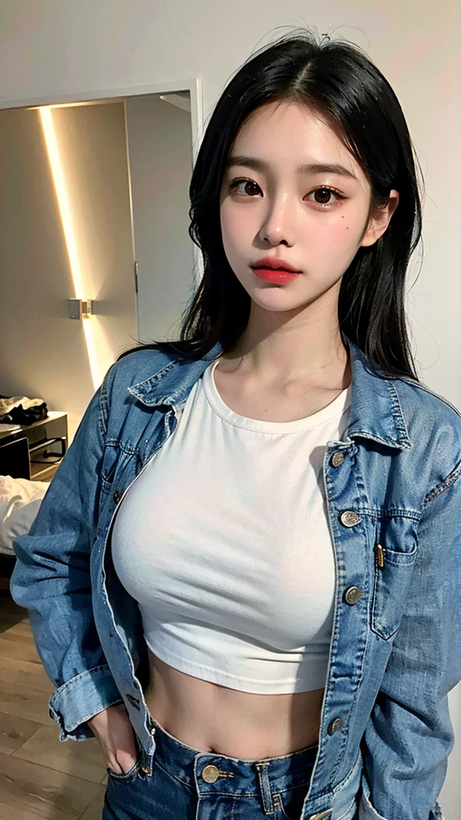 Big Breasts　Big Tits　Denim jacket