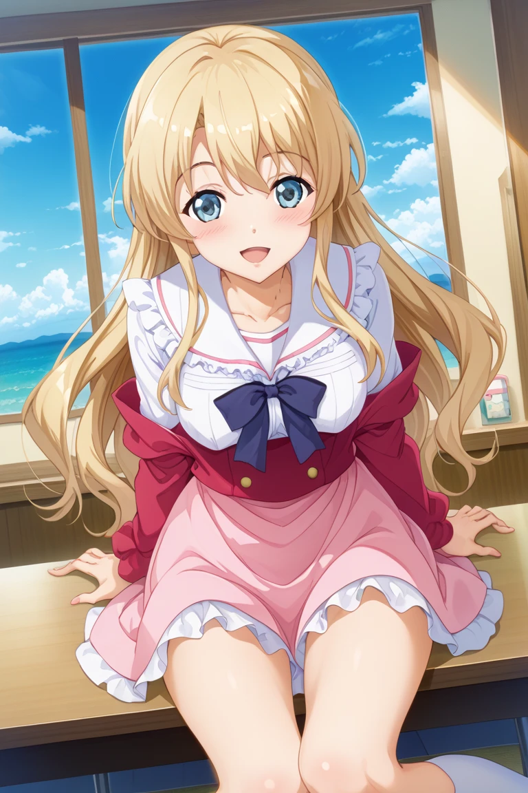 score_9, score_8_superior, score_7_superior, Break Source_anime, One girl, Hoshino Ruby, Blonde, Long Hair, one side superior, Red eyes, mismatched psuperiorils, star-shaped psuperiorils, , Red Bow, Grey Skirt, 眉をsuperiorげる, One knee, autumn ,anime girl in bikini standing on a beach with palm trees, wallpaper anime blue water, 4k yen manga wallpaper, anime moe artstyle, anime! 4K, anime! 4k yen, seductive anime girl, 4K anime wallpaper, ultra hd anime wallpaper, Realistic Bikini, Red cute tie, [ 4k yen digital art ]!!, ecchi anime style, anime girl sitting on bed with arms crossed, an anime drawing by Jin Homura, Pixiv, Tropical Hair Ribbon, anime moe artstyle, cute anime girl, I also make fan art,  , Check it out, anime best girl, anime visual of a cute girl, young anime girl, an anime girl, pretty anime girl, anime girl, Very detailed、masterpiece、Highest quality、Ultra-high resolution energy A、8K high resolution、Photo-worthy clarity、Detailed eyes、Gradation、Perfect anatomical figure ,hard disk、Hmph (English) ,Nikon Z9 80mm Lens , Tabletop、Model standing、Deep pink lace panties、The dress is made of white lace material(((Show me all my panties)))、(((The skirt is definitely worn.)))、(((スカートの裾をsuperiorげる)))、Panty Focus、Too bright natural light、sunlight、Detailed lace panty pattern、Regular panties、(((While standing, スカートをsuperiorげてカメラにパンティを見せましょう)))、(((beautifultiful alignment and snow-white teeth)))、(((Lift the skirt Greater than and、 Greater than,、Show your panties to the camera)))、Ultra slim body, Big Breasts、Slender model body type、beautifultiful posture, By subway、extremely hVery detailed、masterpiece、Highest quality、Ultra high resolution A、8K high resolution、Photo-worthy clarity、Detailed eyes、Gradation、Perfect anatomical figure ,hard disk、Hmph (English) (English) (English) (English) , Nikon Z9 80mm Lens , Tabletop、Model standing、red lace panties、This dress is made of red lace material.(((Show me all your leggings)))、(((The skirt is definitely worn.)))、(((スカートの裾をsuperiorげる)))、Leggings Focus、Too bright natural light、sunlight、(((While standing, She lifts her skirt to show her panties to the camera)))、(((beautiful