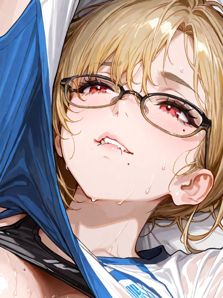 [1girl, sword maiden, goblin slayer!], (black blindfold), (opened big mouth, licking, Sticky tongue), nsfw, (close-up mouth), Highest quality, Super detailed, masterpiece, Ultra-high resolution, 8k, Embarrassing, blush, Lovely, (Open your mouth), Sticky saliva, (black blindfold)