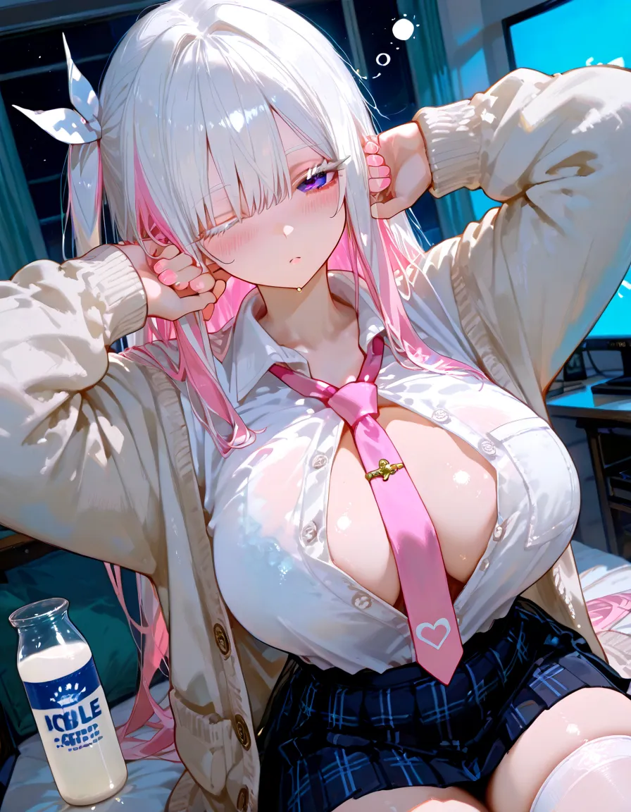 (masterpiece, best quality, highres:1.3), 1 girl, large breast, twilight, outdoors, subway station, cinematic lighting, waterfall braid,silver hair, baby bangs, hair over eyes, peach eyes, striding, camisole, miniskirt, choker, unfastened, (from below:0.8), looking front,(Nipples see through),skirt lift,cameltoe,sitting,open legs, , ((cum,sperm,semen)),(((cum on face))),((ejaculation semen)),((ejaculation cum)),(((bukkake))),glasses