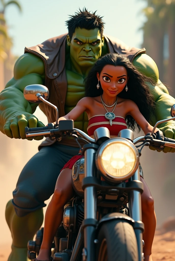 Hulk  with lord shiva in the open car