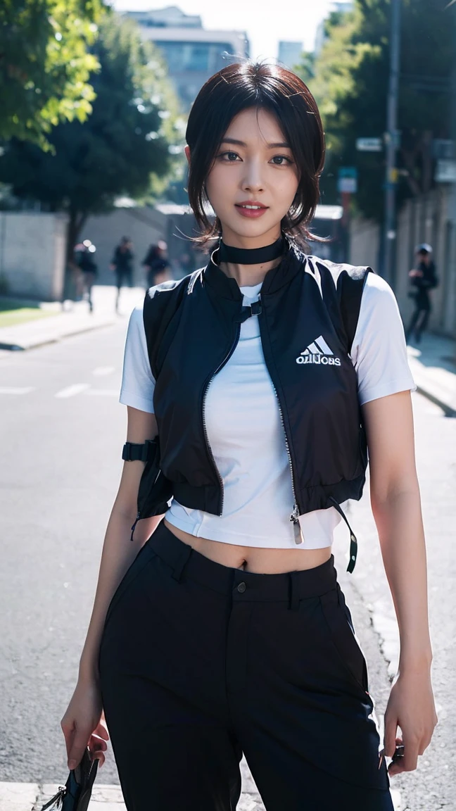 (2girls:1.2), (a detailed full-body RAW photo of a girl), (masutepiece:1.0), (Best Quality:1.4), (超A high resolution:1.2), (Photorealistic:1.4), 8K resolution, Canon EOS R5, 50mm, absurderes, ultra-detailliert, (25 year old), Sharp Focus, Cinematic lighting, Detailed beautiful face, (no-makeup:1.2), (ulzzang -6500-v1.1), petite figure, Detailed skin texture, flat chest, (skinny and fit body:1.6), Detailed brown hair,  sweltering,(Very short hair:1.5), realistic glistening skin, (Sweating:1.4), detailed texture, (Japan athletes:1.5), (flat chest:1.5), (Erect nipples:1.2), ((nike cycle uniform:1.5), (bicycle tights), (cyclist:1.2)