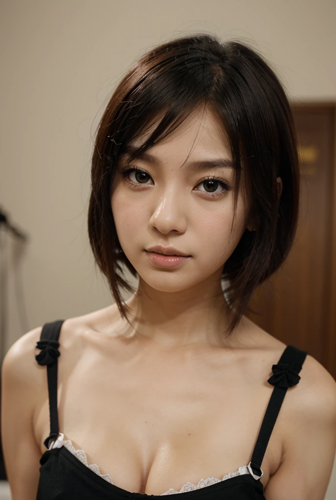 Aisha: 7 year old daughter, short shoulder length black hair, medium height, black eyes, and always cheerful.