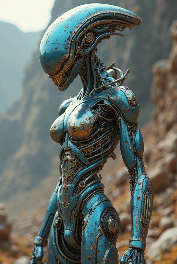 dynamic pose, a female biomechanical creature inside an alien space ship, glowing eyes, UHD, 8k, F2.8, RAW Photo, ultra detailed, sharp focus, hrgiger style, hrg1g3r4rhp, <lora:add-detail-xl:2> <lora:hrg1g3r4rhp_v20_SDXL_Linux:0.5>