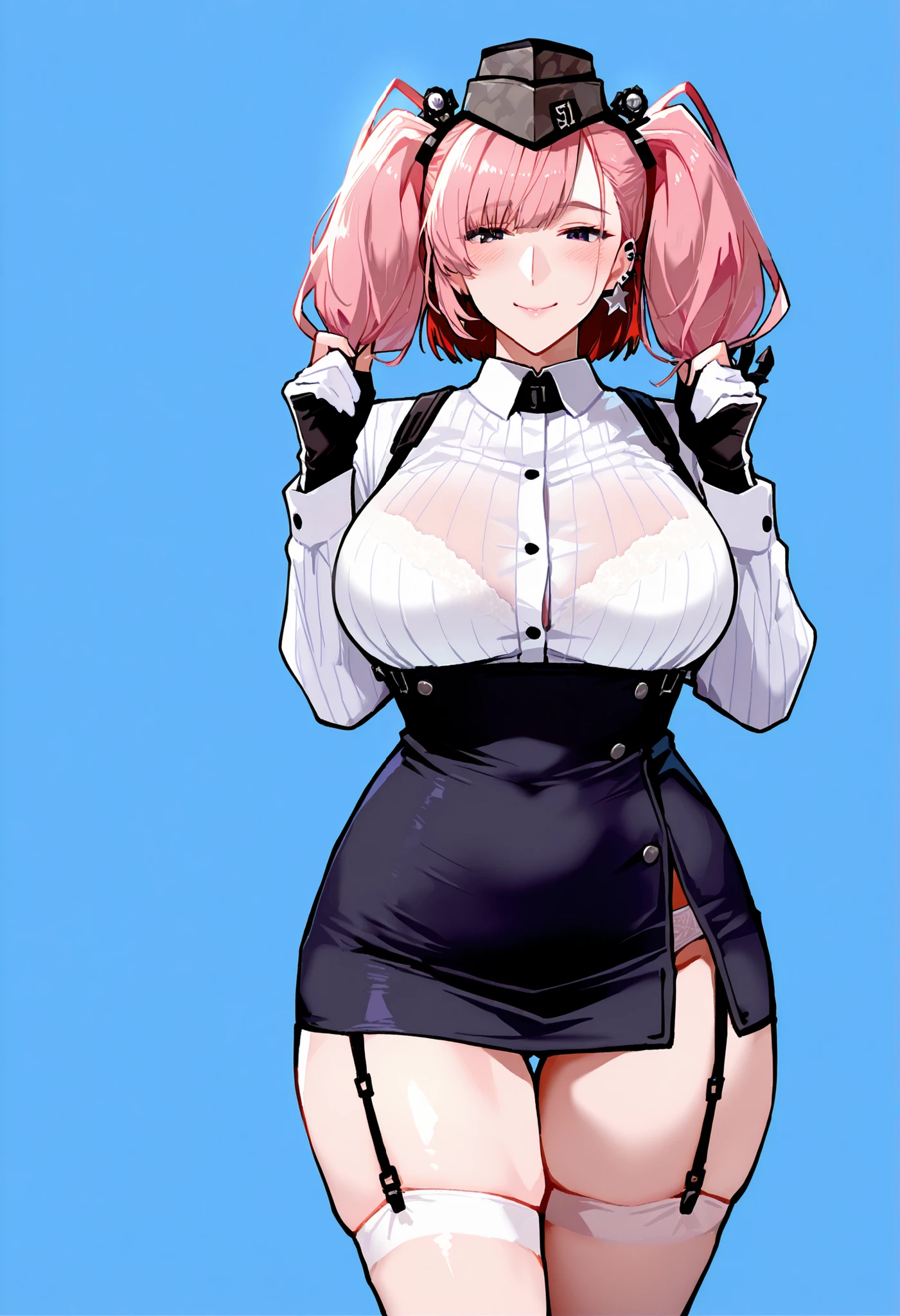 ((masterpiece, best quality)), (1girl),((mature female)), lightpink hair, halo, horn, (( lady covered in cum )),bangs,middle breast,(busty),slim,smile, [wide hips],office,standing, aru \(blue archive\),