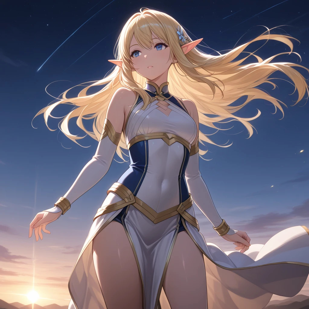 最high quality、1 Girl Elf NP: Worst quality ,花 fractal art
美しい輝き,High-definition depiction, Realistic, 8k, Unity, Wide Shot, light smile, Beautifully and vividly drawn, , Beautiful, beautiful, sheer dress、sexy see-through dress,Sexy Countless rays of light pouring down, Swirling Light, big background, Raise one arm above your head, Intense light is emitted from the magic circle in front of the girl.
Romanticism,Cowboy Shot: The most beautiful form of chaos, Mr..々color, Intertwined flowers, Particle,magical gentle light,smile,sexy,image quality、masterpiece、Beautiful Face、Super beautiful elf girl((Big breasted 22 year old office lady、Bust 90,Beautiful long ironed hair、blonde、height: 165cm。、sexy、Esbian、、high quality、、background((Star Narski)))、Starry Sky、ビジュアルart、Written boundary depth、、Elf Ears、、universe、Happy smile、Gentle light、エルフのforest、elegant、ticker beautiful decorative、、magic、forest、Beautiful tiara、Beautiful Landscape、A kind smile、wonderful、Fluttering petals、Dance happily、、Cultivate fantasy、、mysteryのライト　Lots of flowers、、art、art,mystery,Ultra-high resolution,