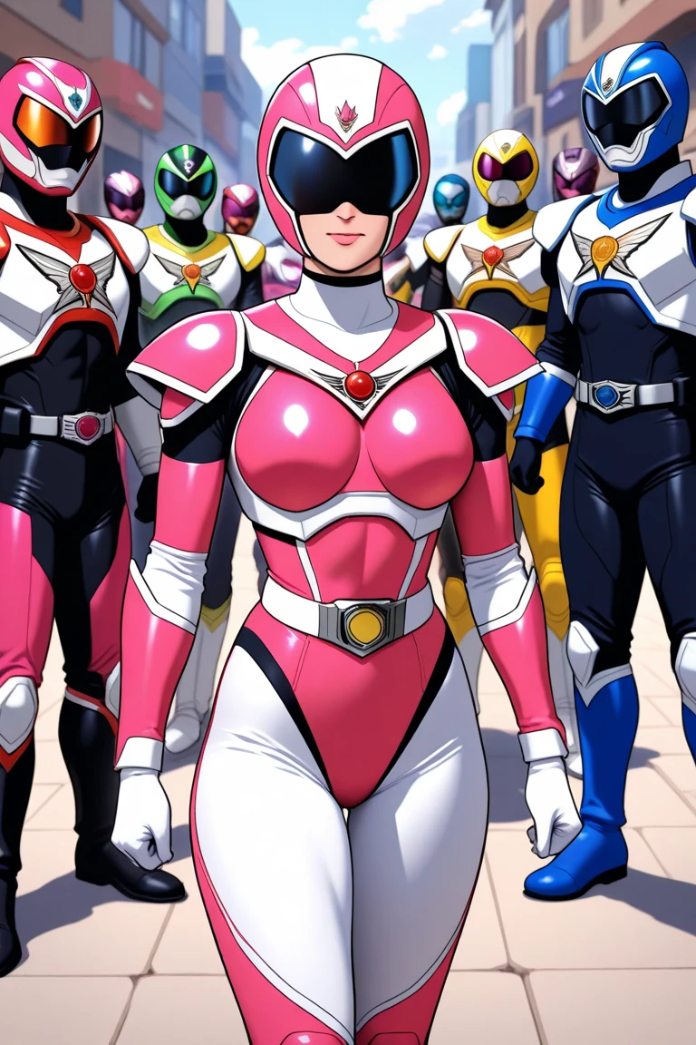 Create a power ranger animation complete with his armor, There are 6 ...