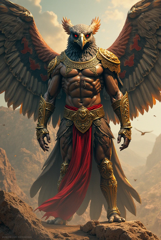 Generates a demon with the wings of the eagle , shark head , lion body
