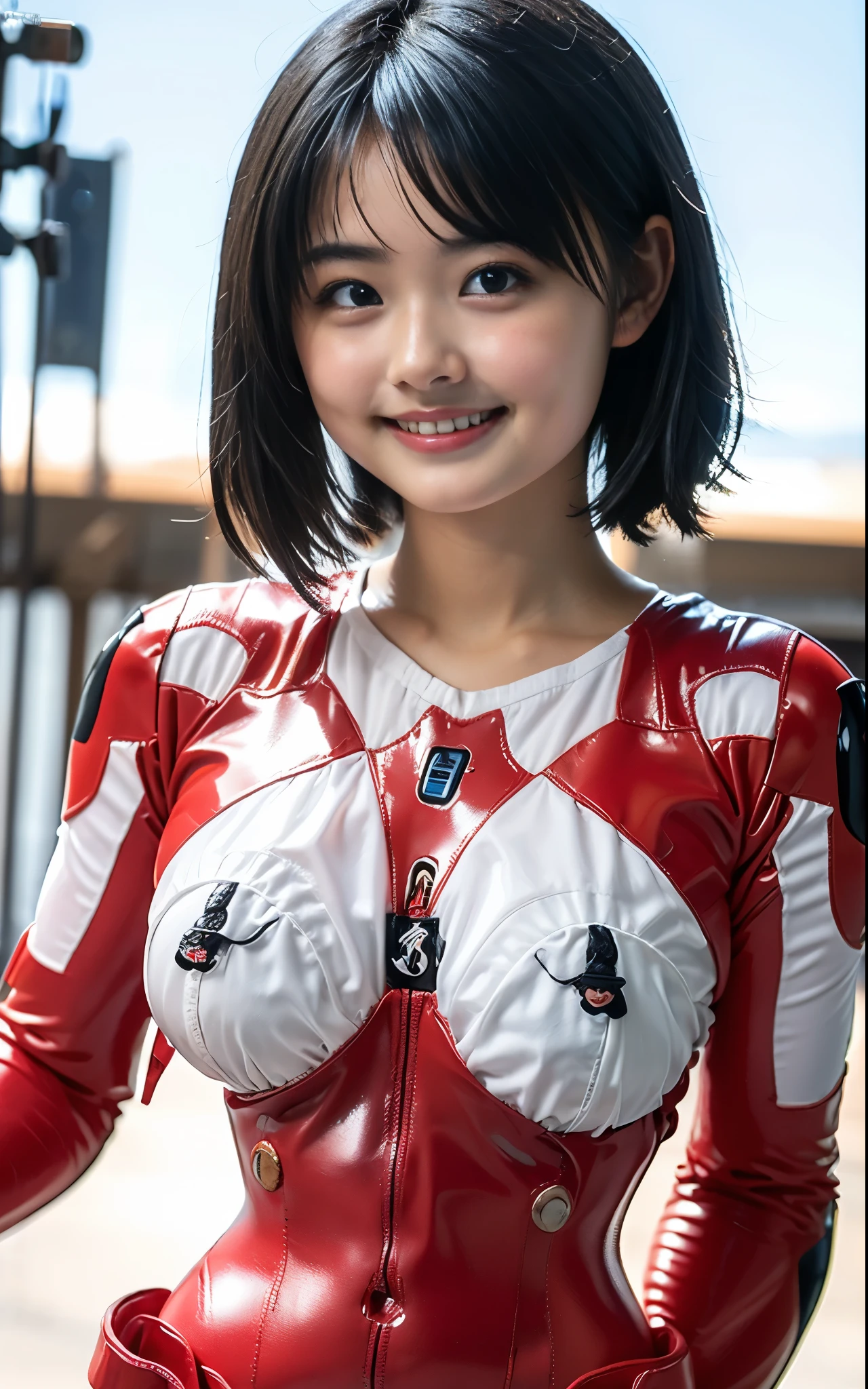((Highest quality)), ((masterpiece)), Perfect Face,Highest quality,Best image quality,Curvaceous,Fine skin,cute ,((6 year old girl:1.6)),Japanese Girls,Healing face,Baby Face,Childish,Big eyes,((Very large breasts:1.8)),((Big cleavage:1.5)) ,Saggy breasts,smile,happiness,Shaving,((Shiny skin:1.4)),Erotic belly,((I can see a beautiful pussy:1.5)),Browsing Caution,Delicate and sexy collarbone, (She lifts her suit to show off her big breasts:1.5))),Spread your legs,(Futuristic, form-fitting magenta and white Iron Man suit:1.4) ,(Pregnant women:1.2),(Black areola:1.3)