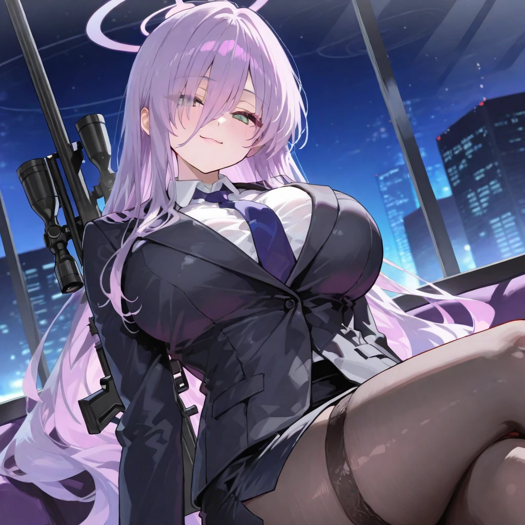 (masterpiece, best quality:1.2), 1girl, solo, Sonata, sexy cyberpunk vampire, purple hair, big , dirty sex queen, paper only