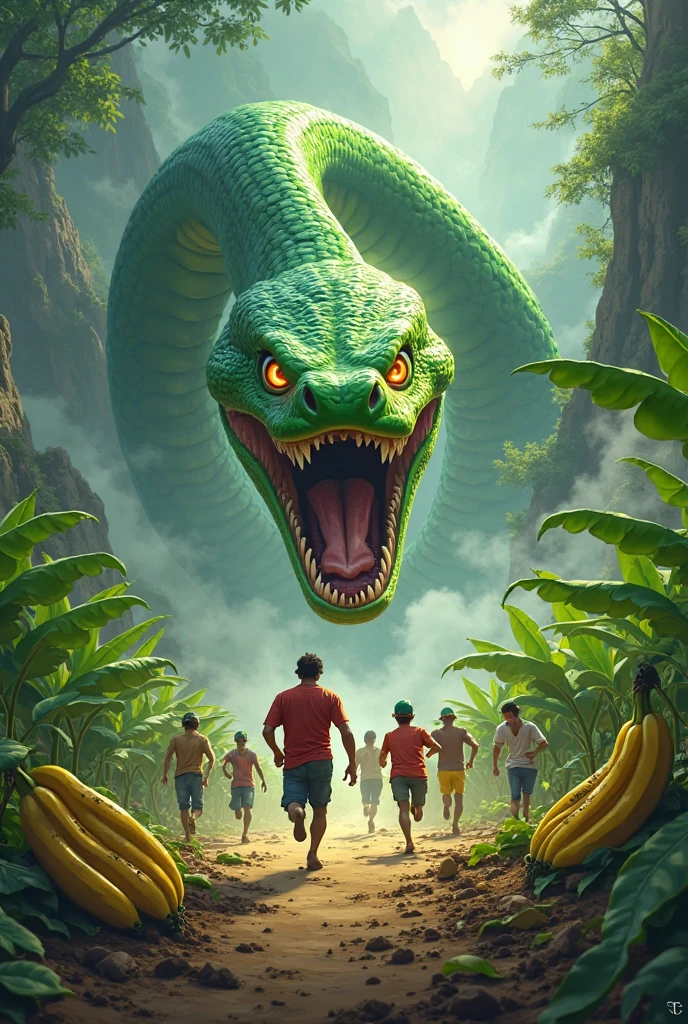 The movie Anaconda as lofi pixel art