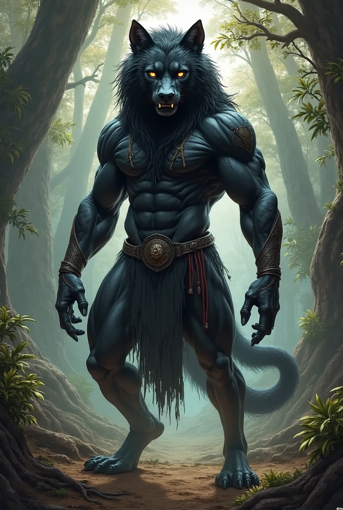 (Apollomon), nipples, big mane, dark teal mane, black body, smug seductive face, topless, big bodybuilder body, muscular male, muscular, detailed muscles, detailed fur, bright fur, bright body, night, bulge, detailed face, high detailed, high resolution, underwear, high quality, detailed eyes, detailed background, forest background, detailed muscular abs, huge muscular pecs, huge muscular biceps, thick muscular thighs, anthro, loincloth, male, manly, masculine, full portrait, by bomb, by chunie, by bruteandbrawn, by personalami, by kenket, (intricate, high detail, film photography, soft focus, RAW candid cinema, photorealism, realistic, photorealistic, analog style, subsurface scattering, masterpiece, best quality, ultra realistic, 8k)