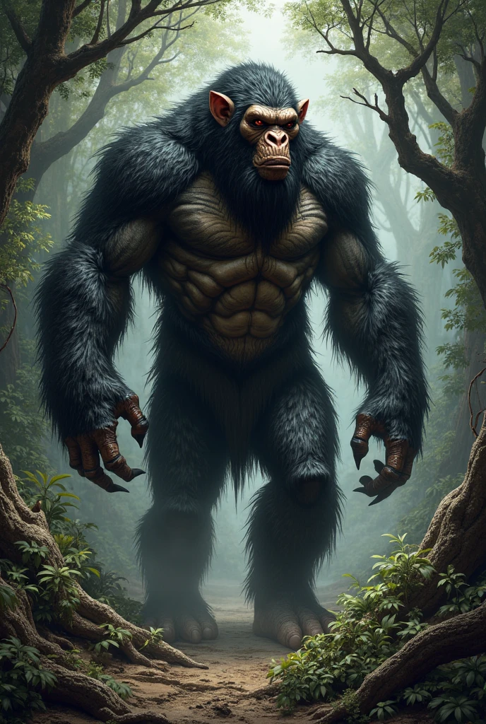 Unicorn and gorilla terrible hybrid