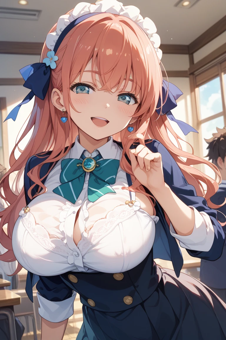 (masterpiece, absurd quality, best quality, official art, beautiful and aesthetic:1.2), 16K, cute petit girl, extreme detailed, digital art, colorful, highest detailed, vivid color, (transform sequence), babyface, cinematic lighting, (from below:1.5), dynamic angle, landscape, (dirty clothes:1.5), scenery, (soro:1.5), (1girl:1.5), (indoors:1.5), bedroom, lamp, (hotel room:1.3), pink hair, large breasts, thighhighs, escha malier, charescha (extreme detailed lips:1.3), eyelashes, extremely detailed face, (perfect legs, perfect hands, perfect anatomy:1.1), depth of field, dappled sunlight, beautiful lighting, chibi, (floating hair:1.3), detailed skin, shiny, (suspended:1.5), (Uplifting:1.5), (sexual feeling:1.5), shiny skin, shiny hair, shiny face, shiny skin, (voluminous frills skirt,:1.5) ,(voluminous panniers in skirt:1.5), (orgasm face:2.3), (covered the viewer:1.5), disheveled clothes, (woman on top:1.5), (upper body:1.5), (close up face:2.0), (happy:1.5), (seductively posing on all fours on a bed, looking down flirtatiously:1.8), hug the vier, (close up lips:1.5), from front, (girl trembling with sexual climax:1.5), (show off nipple:1.5), (vulgarity:2.3), (bare nipple:1.5),