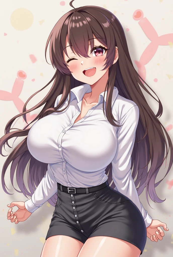 Anime girl showing her vagina