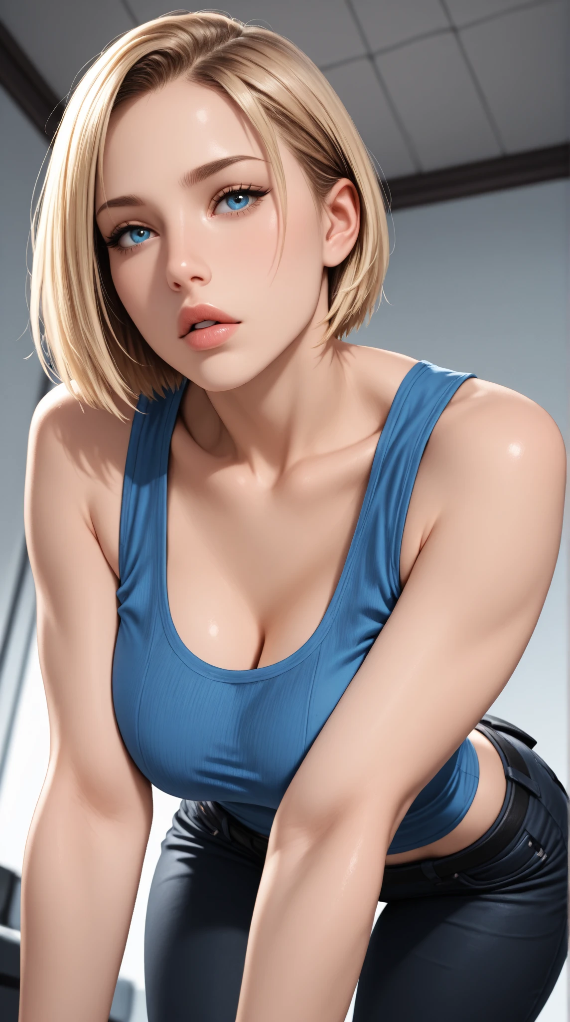 Beautiful mature [white swedish blonde] college girl, short hair, (((pixie cut))), azure eyes, track equipment, off-field, ((thin, thin)), photorealistic, photography, masterpiece, realistic, realism, photorealism, high contrast, photorealistic digital art trend Artstation 8k HD High Definition Details realistic, detail, skin texture, ultra detailed, realistic skin texture, armature, Top Quality, Ultra High Definition, (Photorealism) (1.4), High Resolution, Details, Raw Photography, Re Sharp, Riege Fries Nikon D850 Film — Stock Photos 4 Port of Kodak 400 Camera F1.6 Lens Rich colors Ultra-realistic Realistic Realistic texture Dramatic lighting Unreal Engine Art Station Trends Cinestir 800, ((Face Portrait)), Light blue separate sportswear, (exposed breasts, huge breasts),