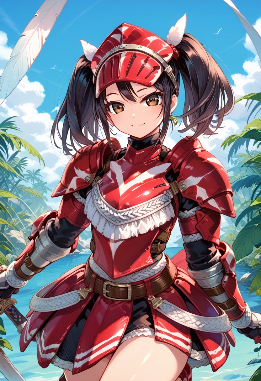 ((Highest quality)), ((masterpiece)),(detailed),High resolution,Sharp focus,Perfect Face,{best illustration},(complete anatomy),
shiny 肌,very shiny 肌,Shiny body,plastic glitter 肌,exaggerated shiny 肌,illuminated skin,curvy,
(非常にdetailed CG unity 8k wallpaper),(((Vibrant colors))),Sharp Eye,Large Breasts,(Perfect body,Perfect breasts),
Official Art,dq3,Female Warrior,One girl,Twin tails,Black Hair,Dark Eyes, hair ornaments,Hair Bobble, Muscular,Firm Abdomen,Long legs,
Long sleeve,dress, Medium chest,Chinese clothing, Hair Bobble, Arrogant look, Domineering smile,sand漠の村, (sand dunes, sand:1.2),pyramid,Dust,the wind is strong,sandstone,(oasis:1.2), oasisに沈む風化した石柱,　clenched fist, Throw a punch,
