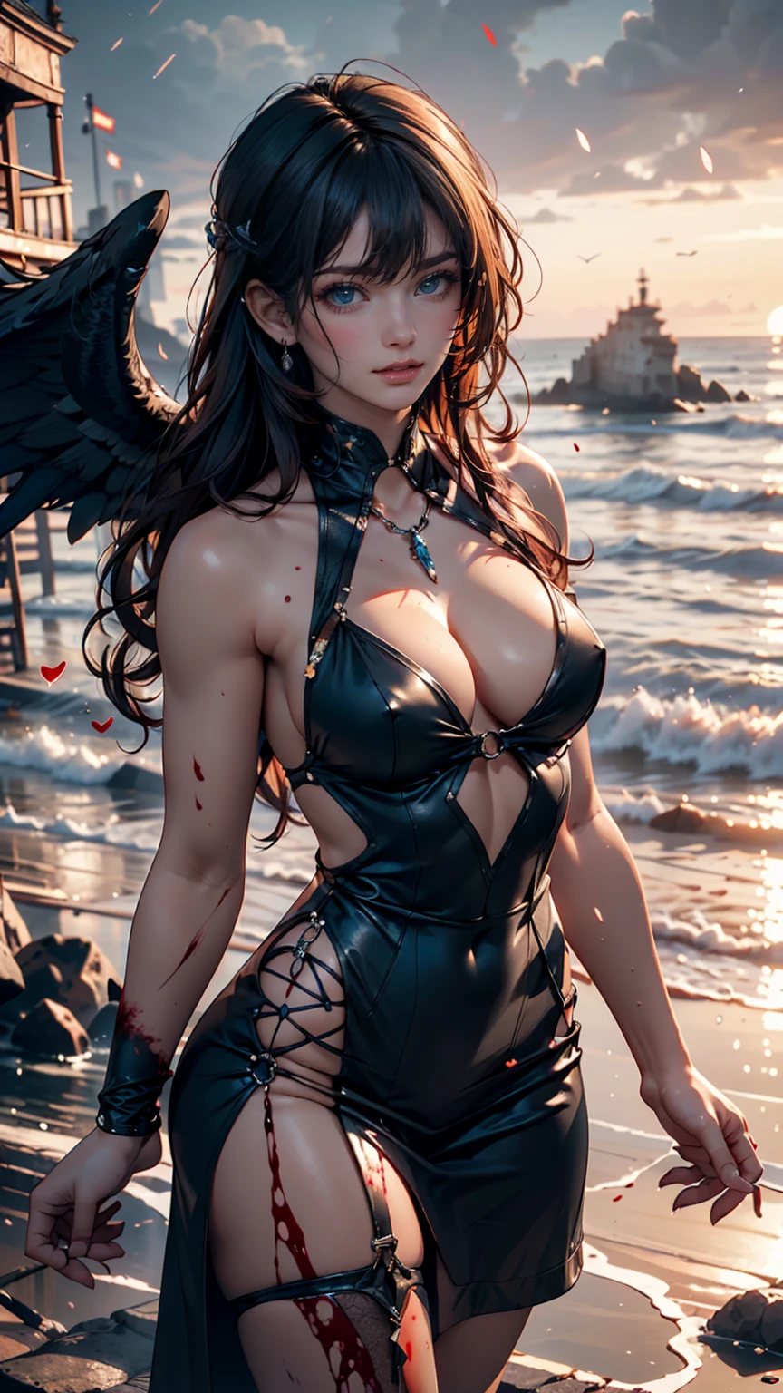 1girl, velvet crowe, velvet outfit, flameclaw, solo, claws, (best quality,4k,8k,highres,masterpiece:1.2),ultra-detailed,(realistic,photorealistic,photo-realistic:1.37), portrait, fantasy, dramatic lighting, intricate details, glowing eyes, flowing hair, pregnant, pregnant belly, cinematic, ethereal, mystical, dark fantasy